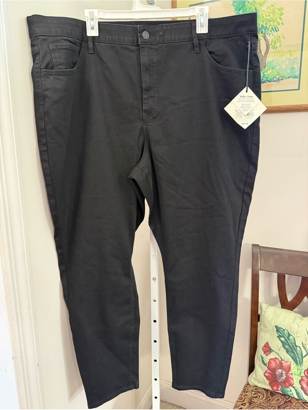 Ava VIV Black Skinny High Rise Stretch Jeans. NWT. Size 24